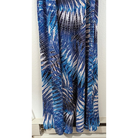 New London Times sz 12 Maxi Length Dress sleeveless tank stretchy 3171 - Picture 3 of 7